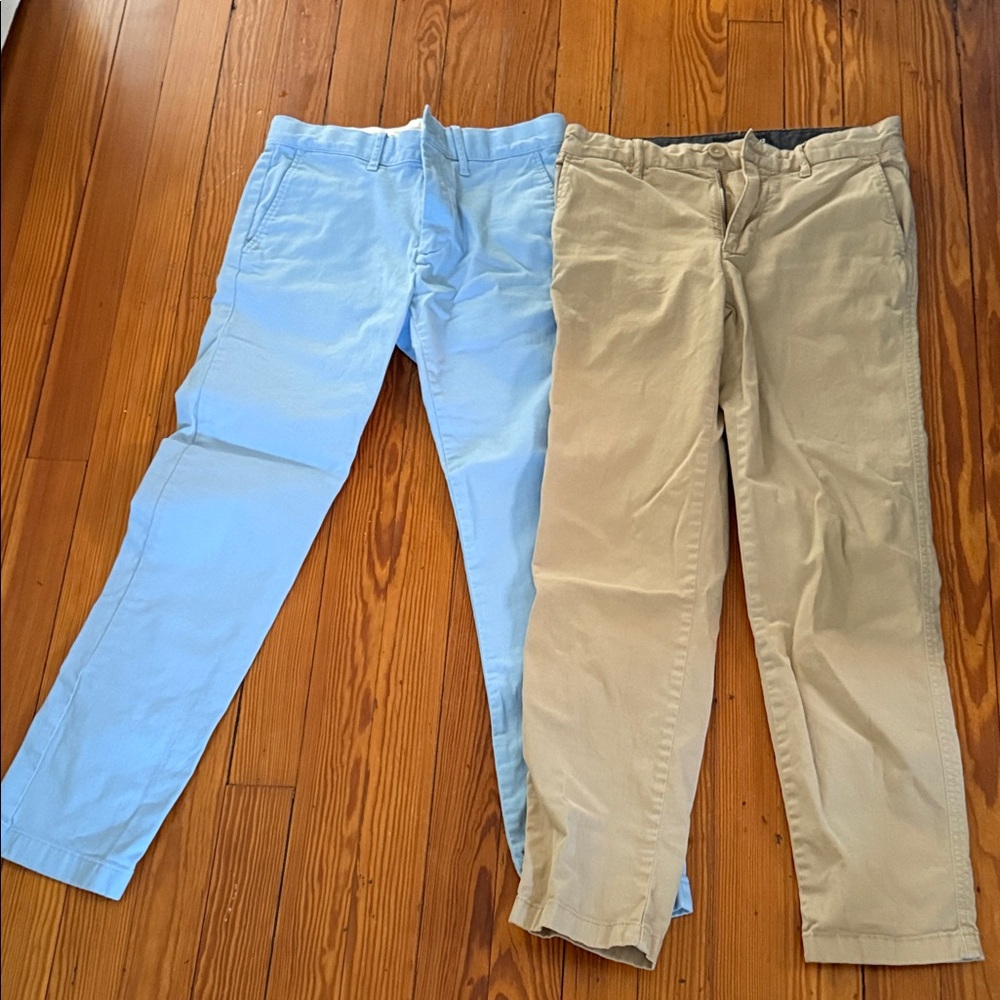 Crewcuts Light Blue and Khaki Chinos